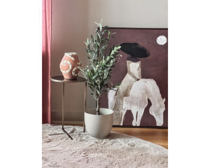 Slangen Vaas Naga – Roze Keramische Statement Vaas