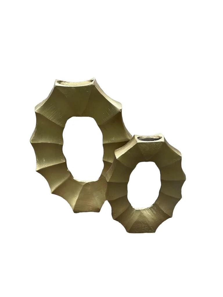 Golden Oval Slender Vases – Colmore