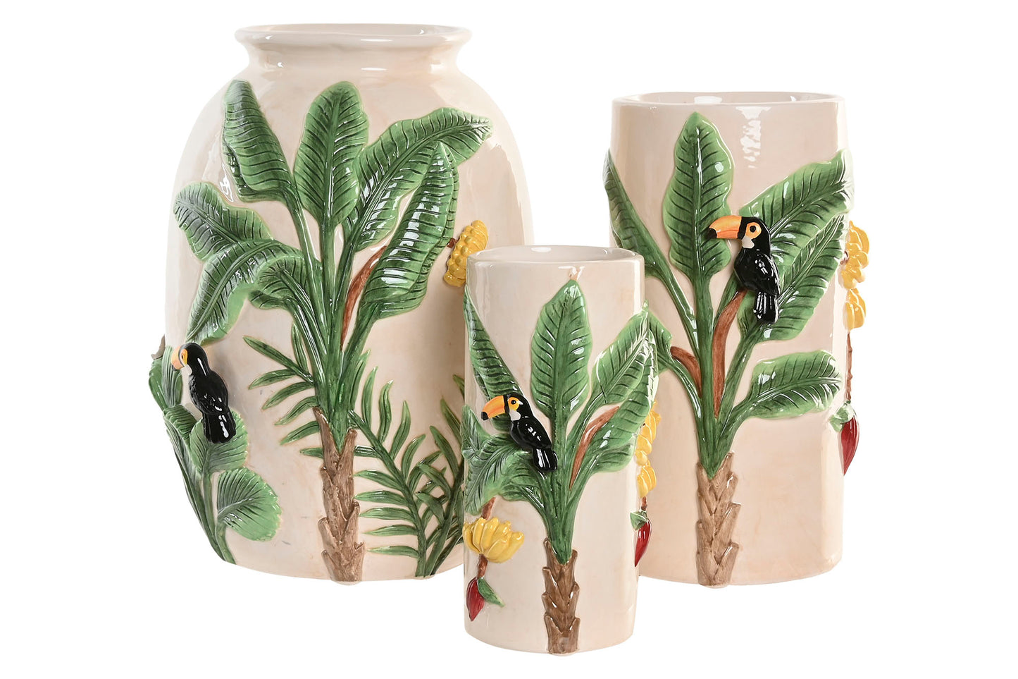 Toucan Vase – Ceramic Tropical Vase 22 cm