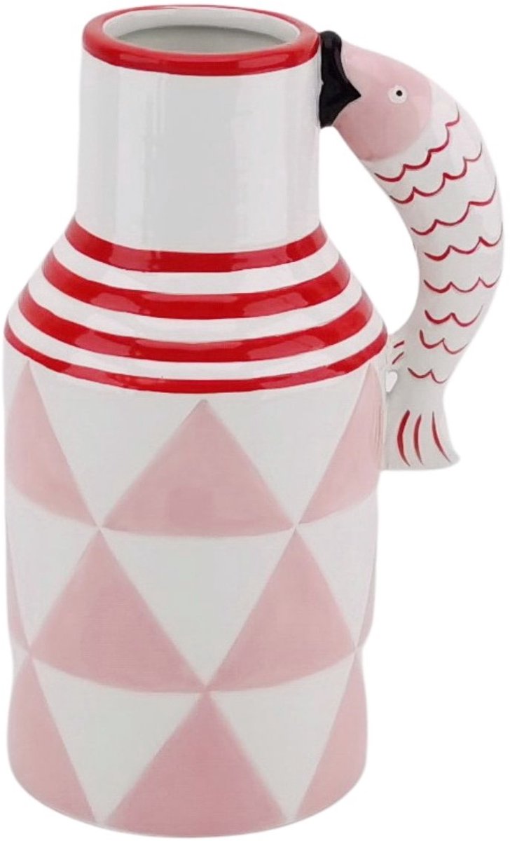 Keramische Viskan – Roze/Rood – 21,5 cm
