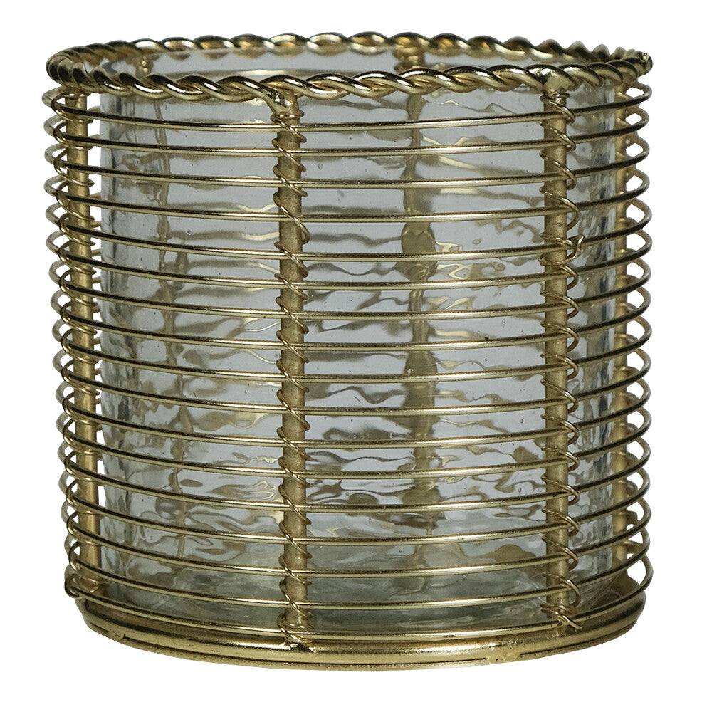 Gouden Theelichthouder / Windlicht – 2 Varianten