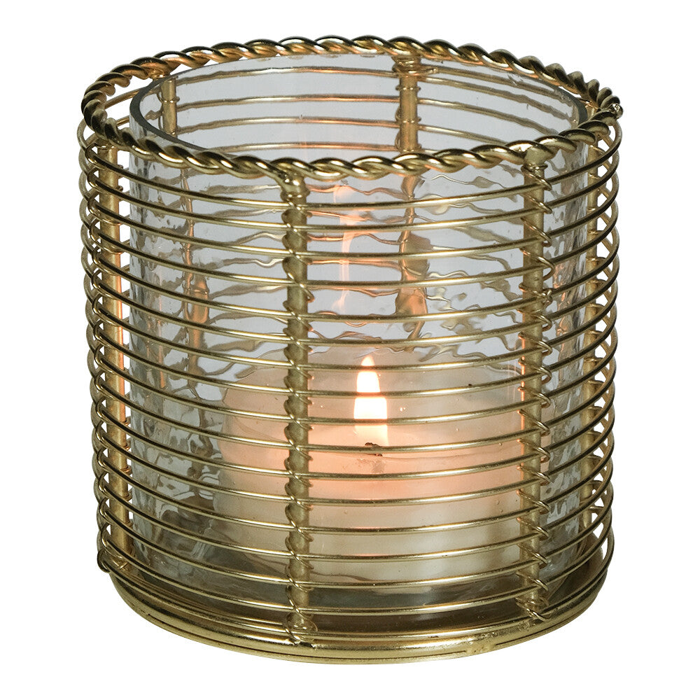 Gouden Theelichthouder / Windlicht – 2 Varianten