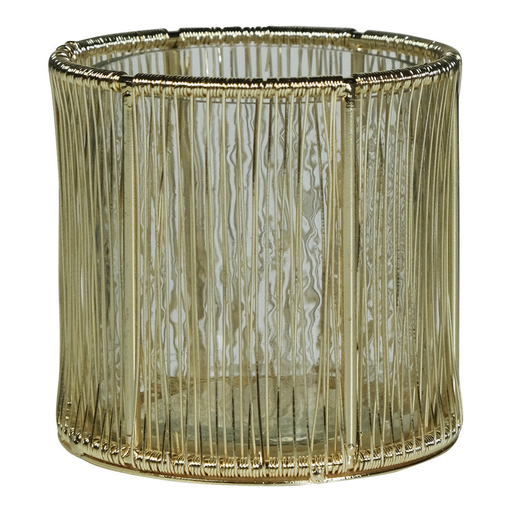 Gouden Theelichthouder / Windlicht – 2 Varianten