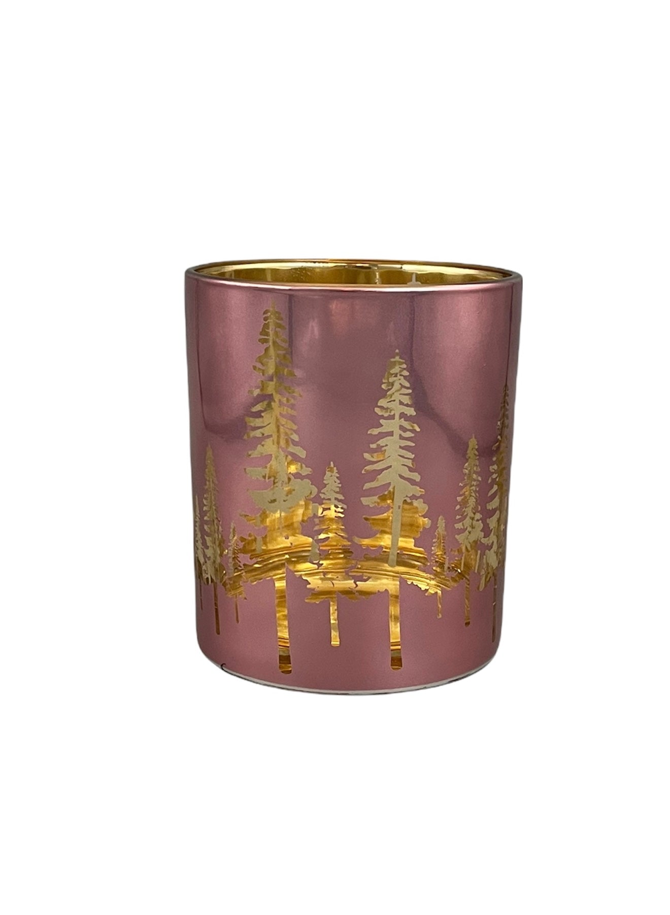Windlicht Skove Roze Goud – 8 of 10 cm – Padia