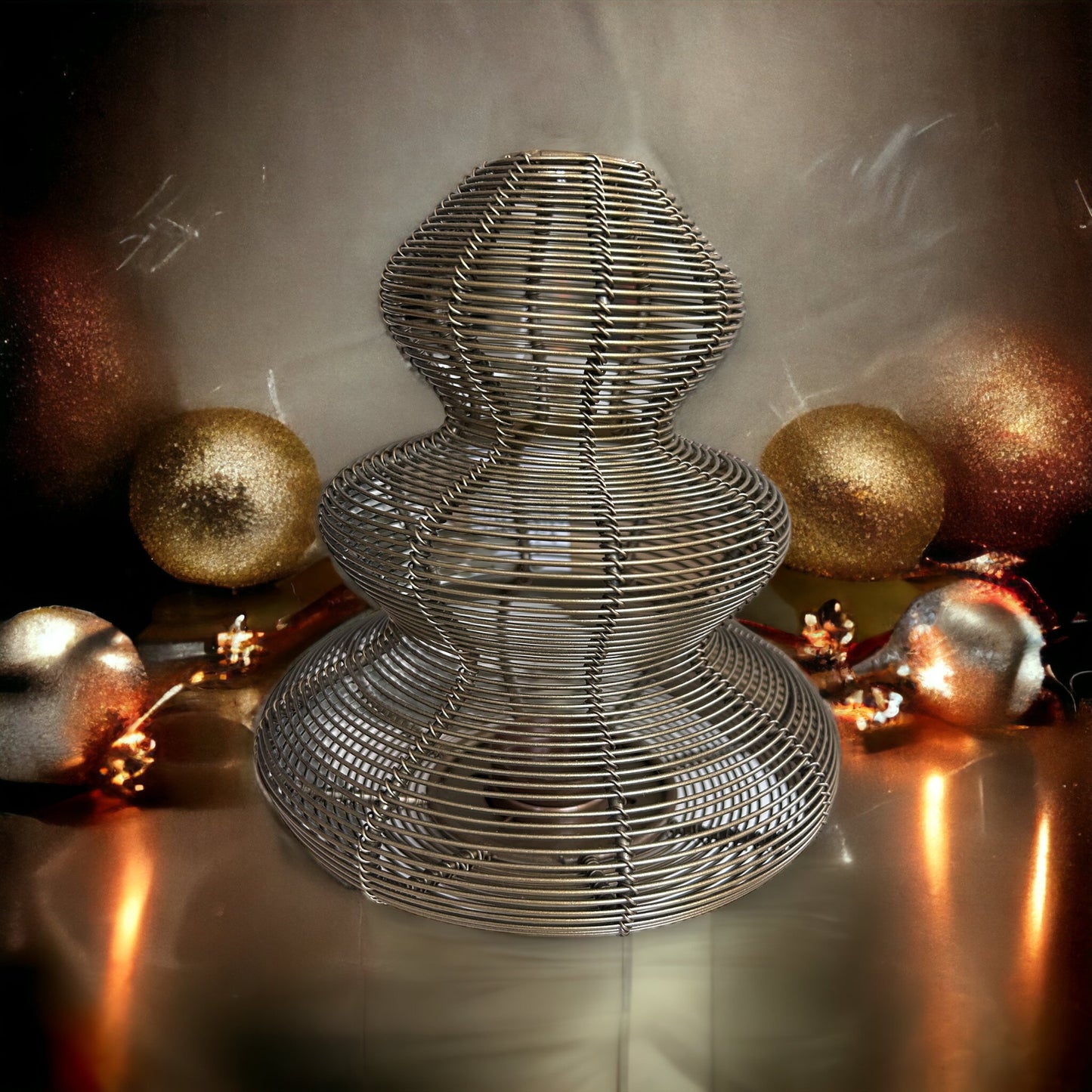 Windlicht Kerstboom Antiek Brons – Light & Living – 19 cm