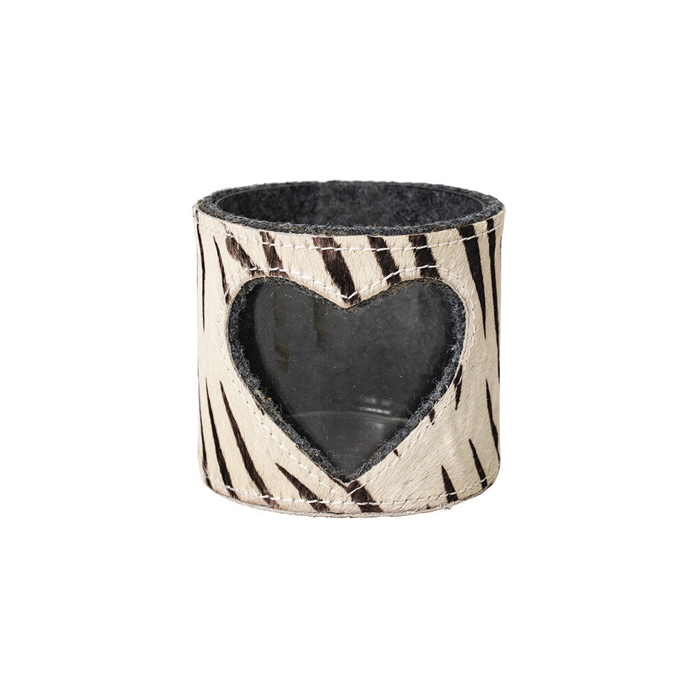 Windlicht Zebra met Hart – Sfeervolle Luxe