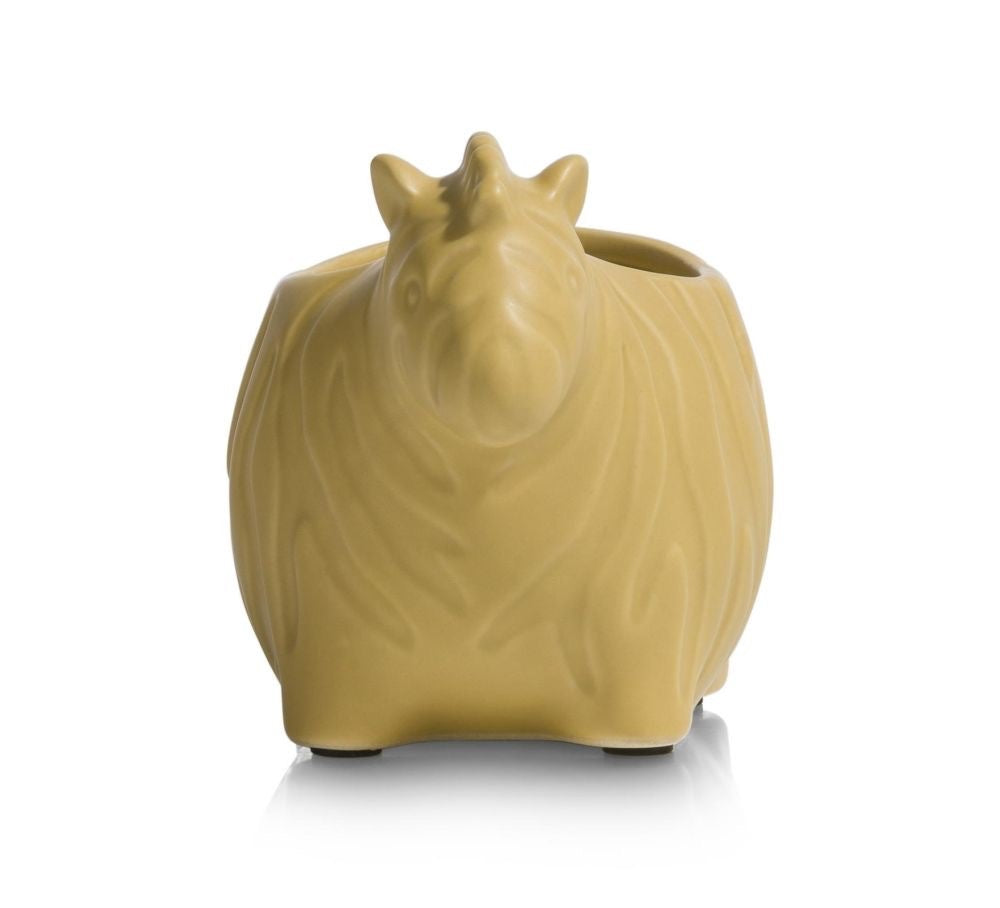 Pot in Vorm van Zebra – Keramiek Geel/Crème
