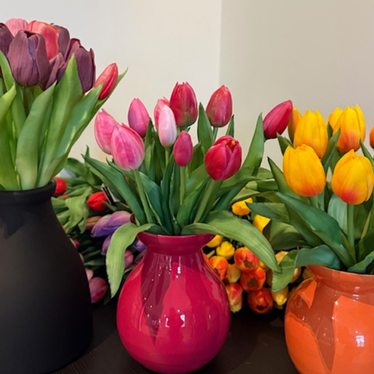 Kunsttulpen real touch die echt lijken – stijlvolle en onderhoudsvrije bloemen