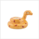 Slang kandelaar keramiek – dieren kandelaar beige