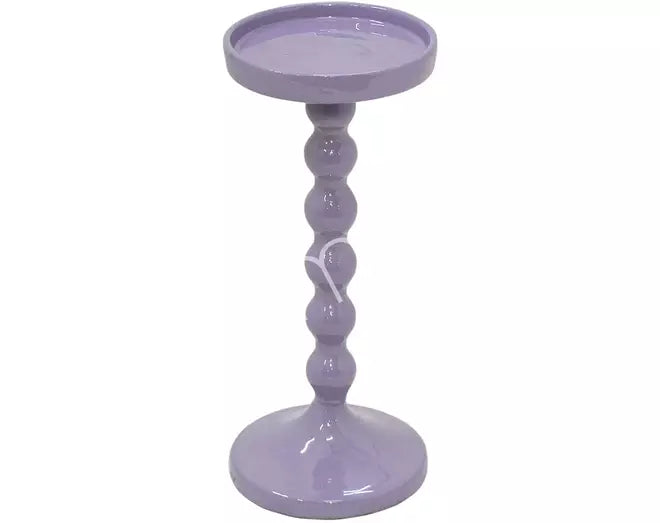 Kandelaar Lavender Colmore – Lila Kandelaar voor Stompkaars