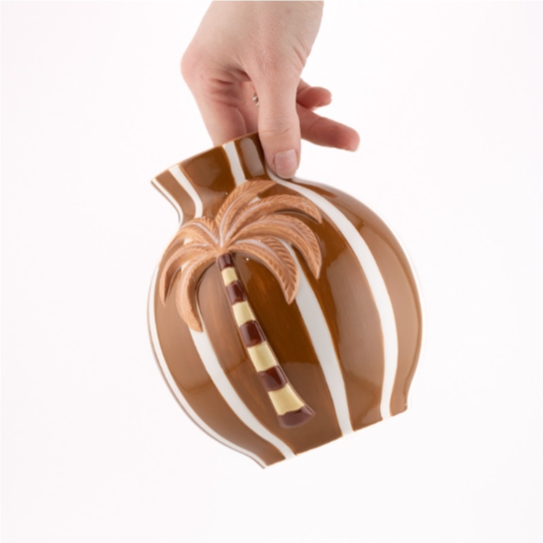 Vaas Palm Keramiek – Tropisch Design 15,6 cm