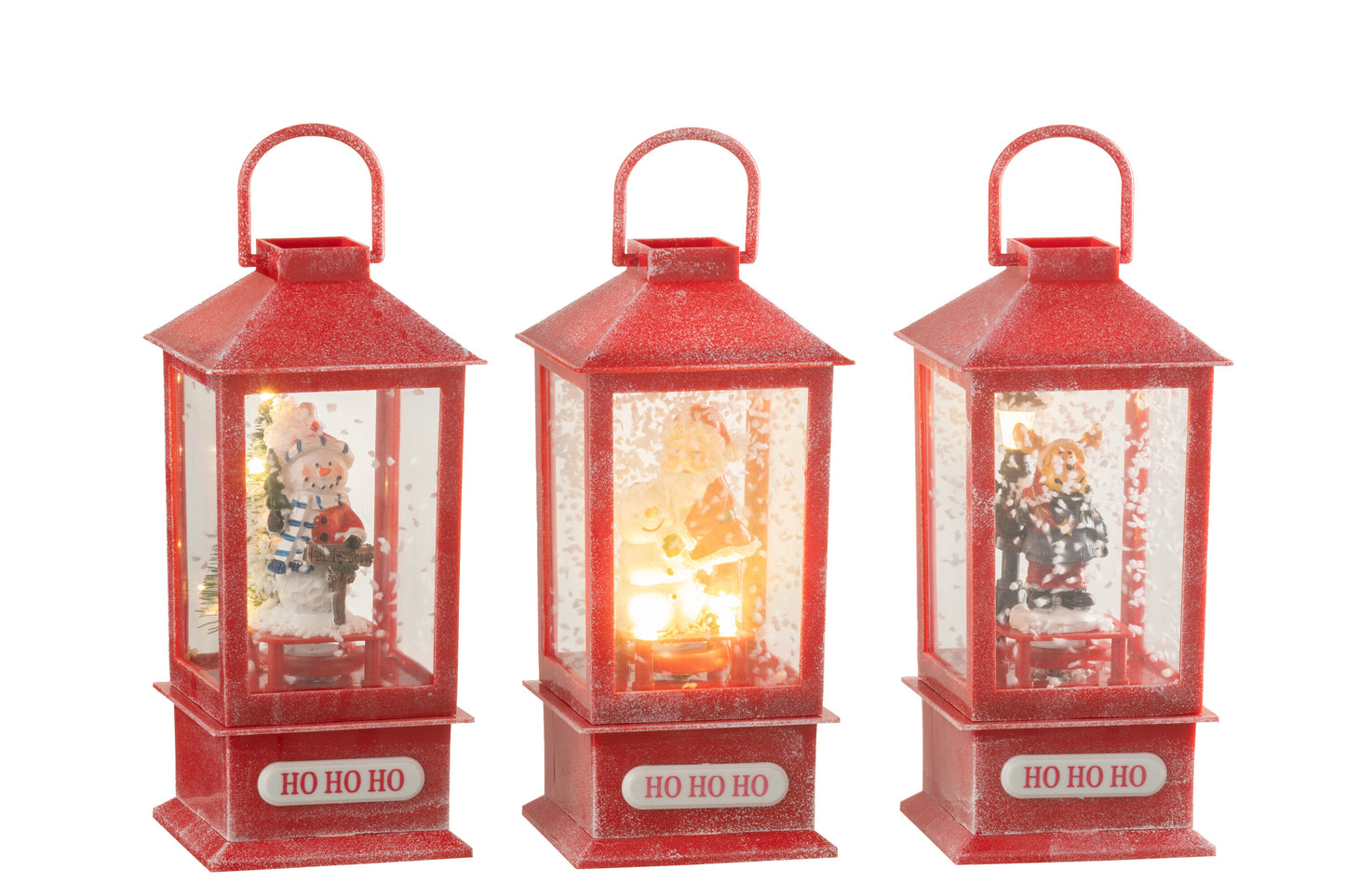 Kerstlantaarn met LED Licht, Muziek & Sneeuweffect – 3 Varianten