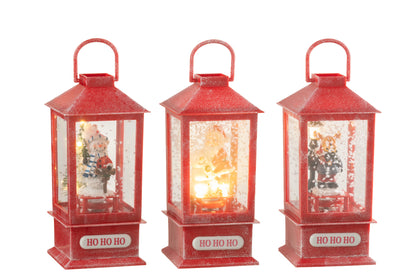 Kerstlantaarn met LED Licht, Muziek & Sneeuweffect – 3 Varianten