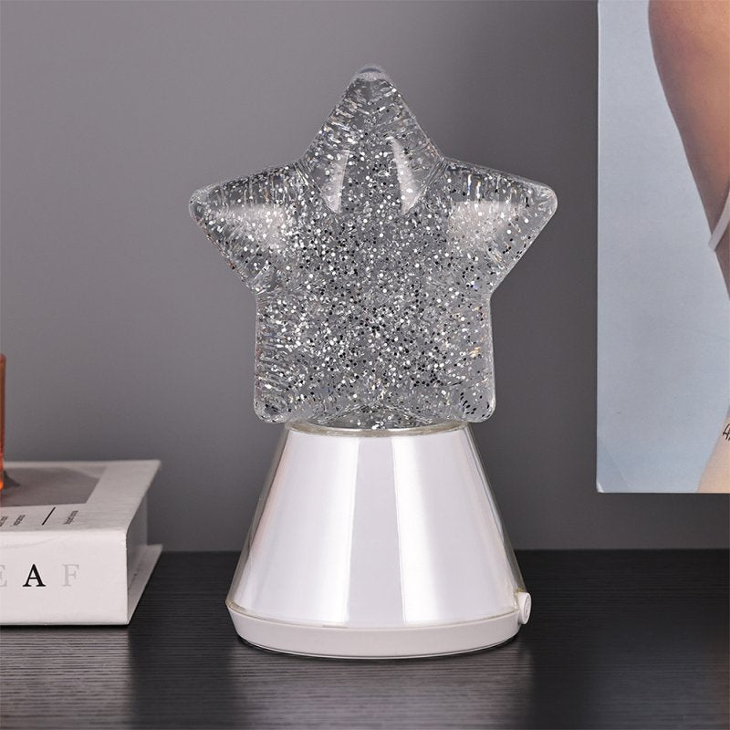 LED-Glitzer-Sternenlampe RGB – Farbwechselnd mit USB | 18,8 cm