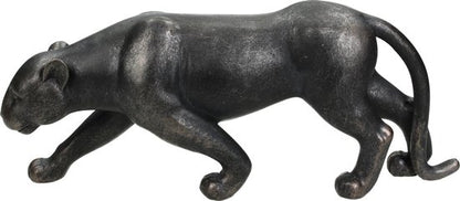 Stehende Pantherstatue Schwarz – Kompakte Dekostatue