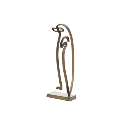 Pinguin-Statue Antik-Bronze – Light &amp; Living (37 cm)