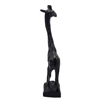 Giraffenskulptur – Modernes schwarzes Design 49 cm