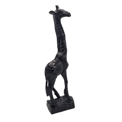 Giraffenskulptur – Modernes schwarzes Design 49 cm