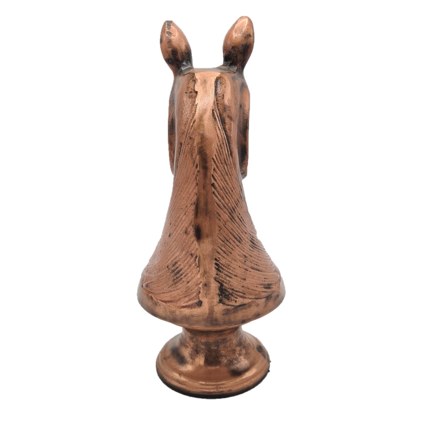 Paardenhoofd Schaakstuk – Koperkleurig & Handgemaakt (31 cm)