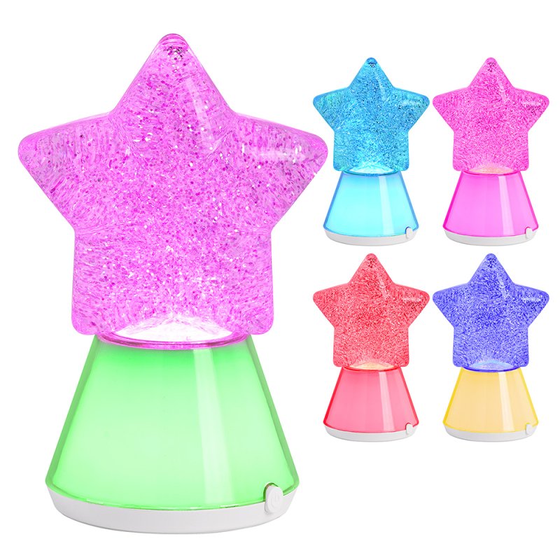 LED-Glitzer-Sternenlampe RGB – Farbwechselnd mit USB | 18,8 cm