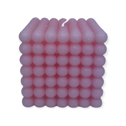 roze kubuskaars van Ravie