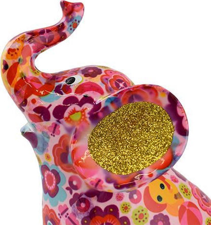 Darcy de Olifant – Spaarpot Roze Bloemenprint