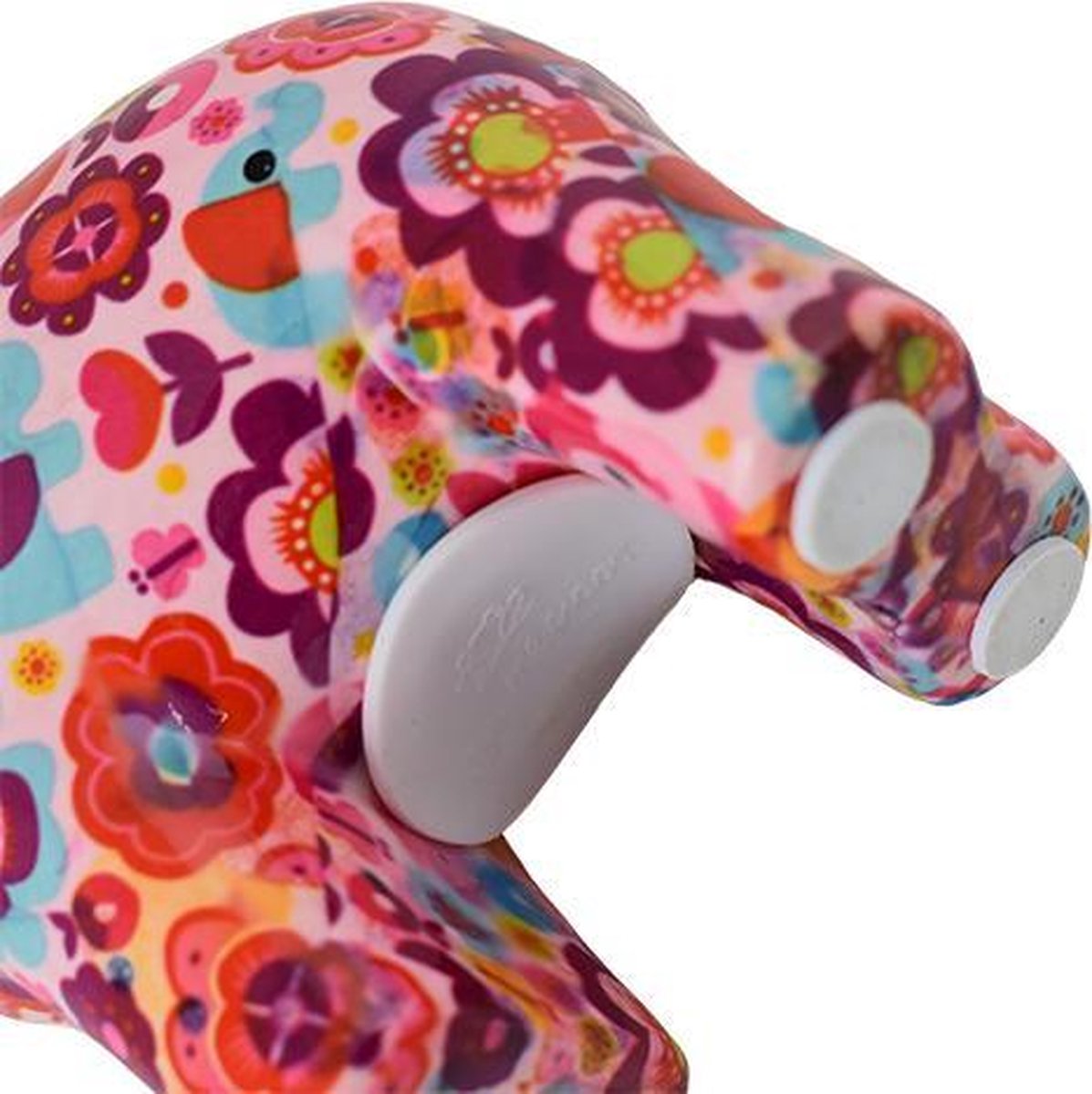 Darcy de Olifant – Spaarpot Roze Bloemenprint