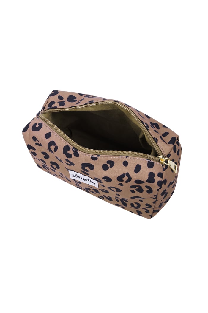Wild Chic Kulturbeutel – Kosmetiktasche mit Leopardenmuster