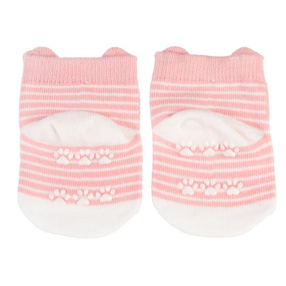 Babysocken Cookie die Katze – Rosa (0–3 Monate)