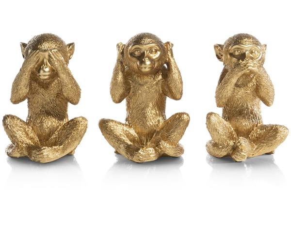 Golden Monkey Set – Nichts Böses hören, sehen und sagen