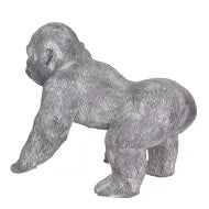 Gorilla-Statue in Grau-Lila-Tönen – Cool &amp; Stylisch