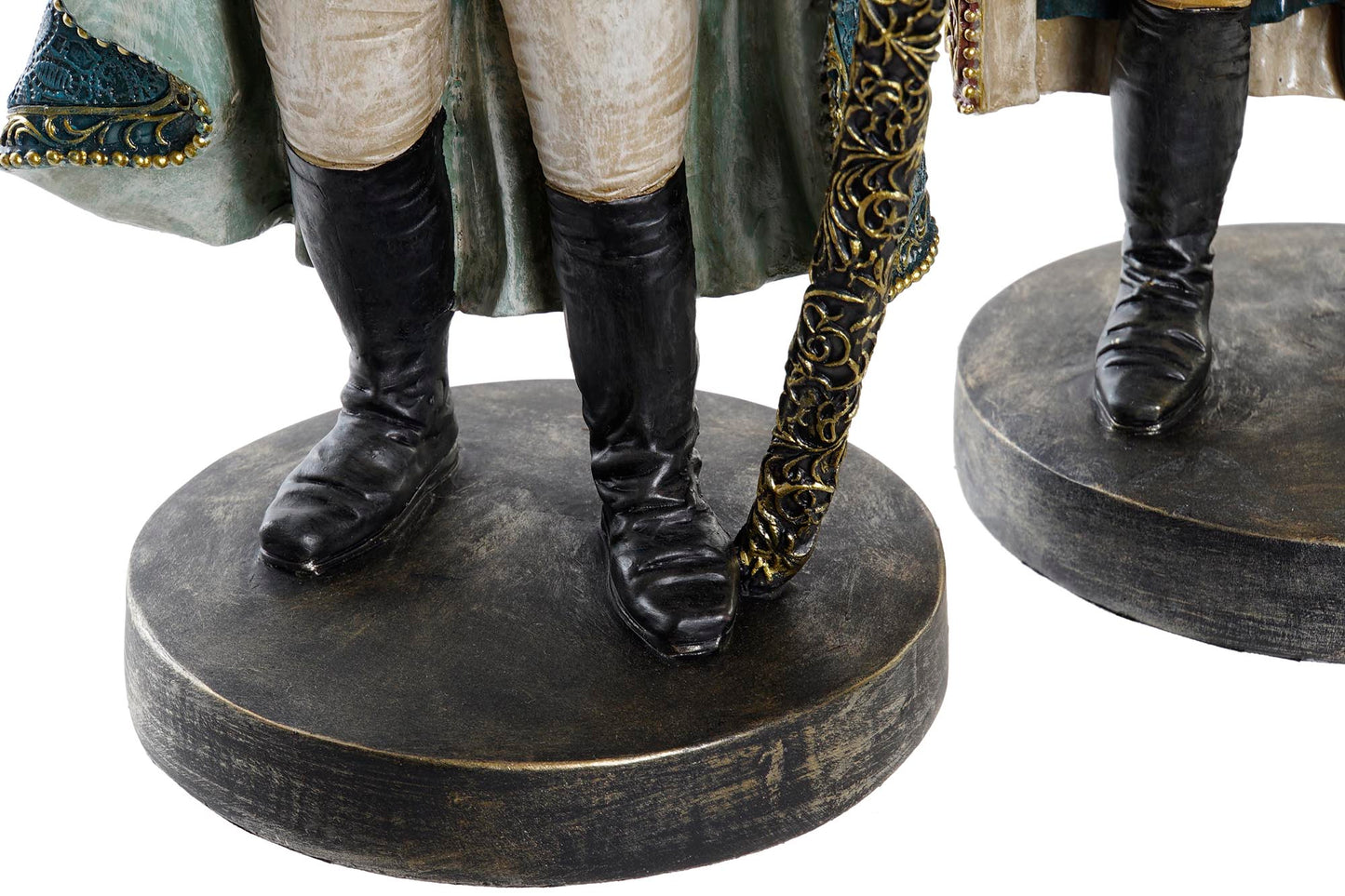 Set Gorilla Beelden ‘Napoleon Style’ – ca. 31,5 cm – Multicolor – 2 stuks