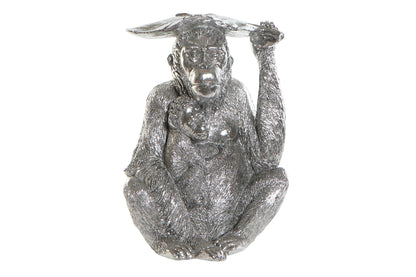 orang oetan beeld zilver decoratief aap beeld