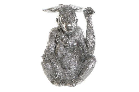 orang oetan beeld zilver decoratief aap beeld