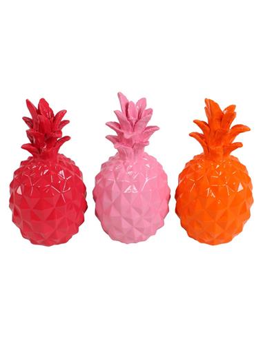 kleurrijke ananas decoratie fuchsia roze oranje moderne woonaccessoire