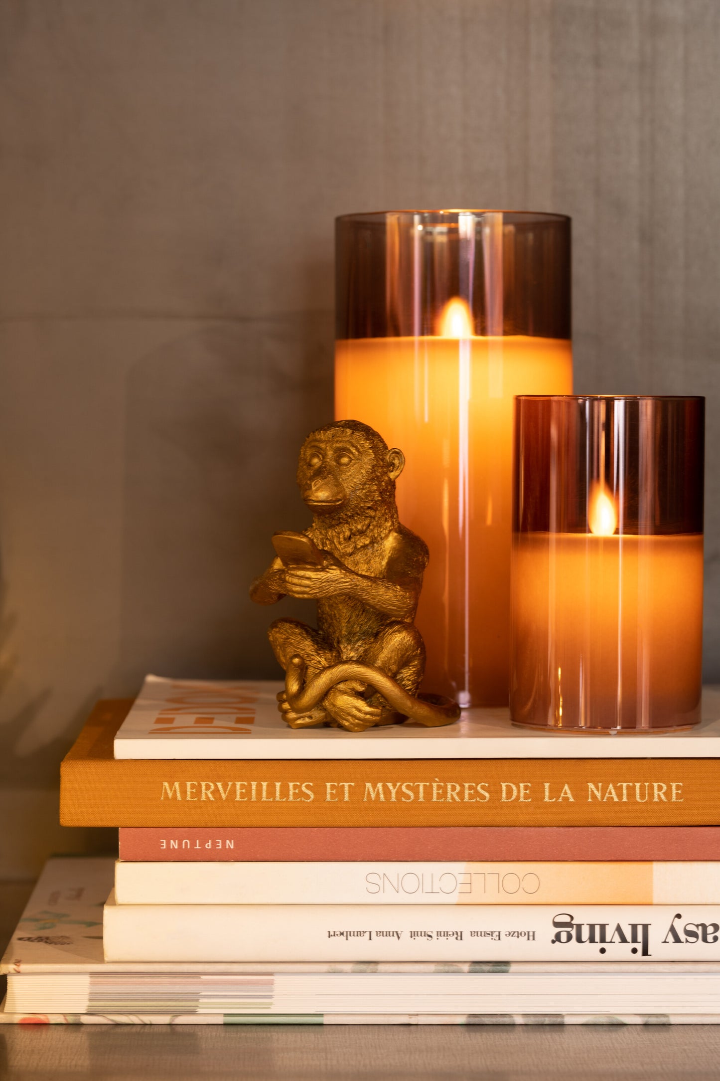 Goldene Affenfiguren – Nichts hören, sehen, sagen &amp; Mobil