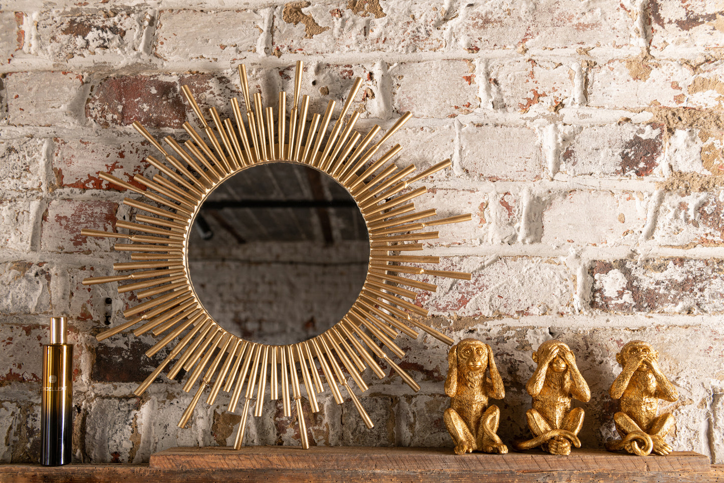 Goldene Affenfiguren – Nichts hören, sehen, sagen &amp; Mobil