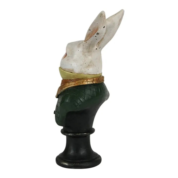 Buste Paashaas met Groene Jas – 27 cm – Dutch Style
