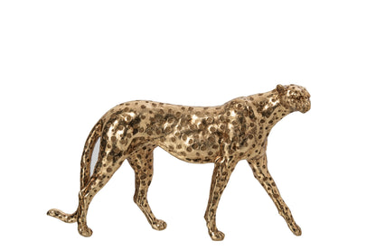 Cheetah Beeld Goud J-Line – 43 cm