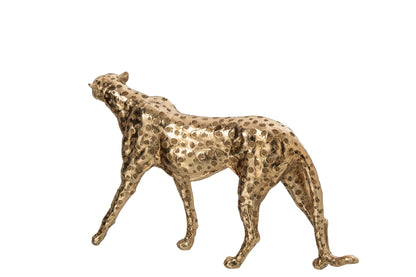 Cheetah Beeld Goud J-Line – 43 cm