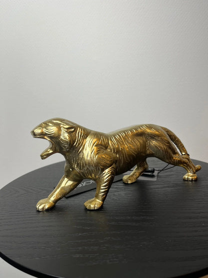 Goldene Tigerstatue – Luxusdekoration 24 cm