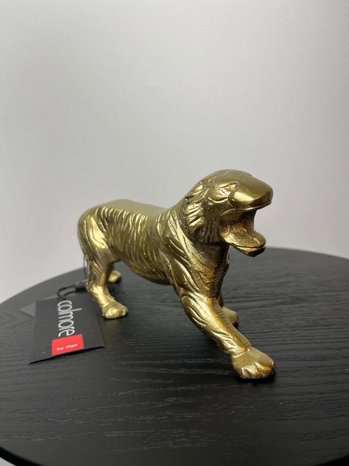 Goldene Tigerstatue – Luxusdekoration 24 cm