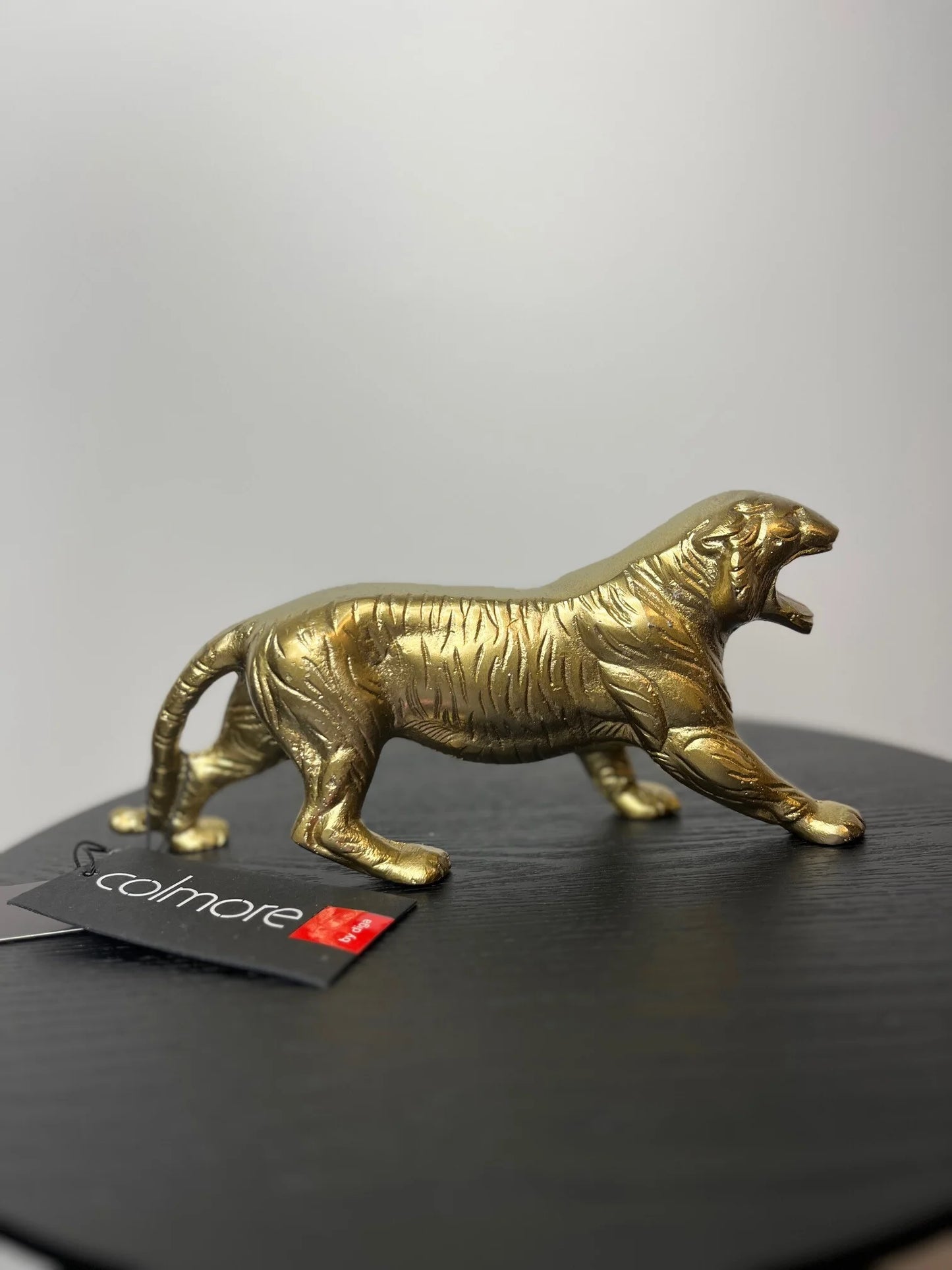 Goldene Tigerstatue – Luxusdekoration 24 cm