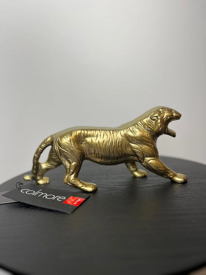 Goldene Tigerstatue – Luxusdekoration 24 cm