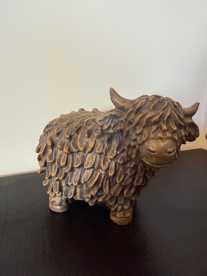 Decoratief Beeld Schotse Hooglanders – Set van 2 – 18,5 cm