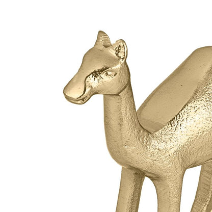 Beeld Dromedaris Goud – Handgemaakt Aluminium