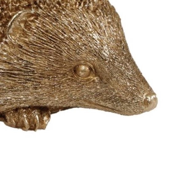 Gouden Egel Beeld – Herfstdecoratie – 15 cm