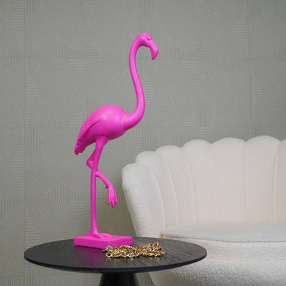 Flamingo-Statue in leuchtendem Pink