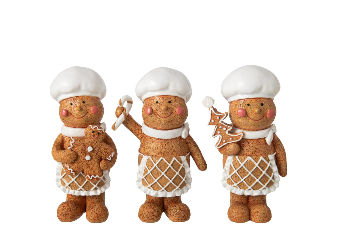 Gingerbread Kerstfiguur J-Line – 16 & 20,5 cm | 3 varianten