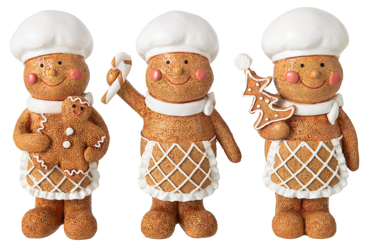 Gingerbread Kerstfiguur J-Line – 16 & 20,5 cm | 3 varianten